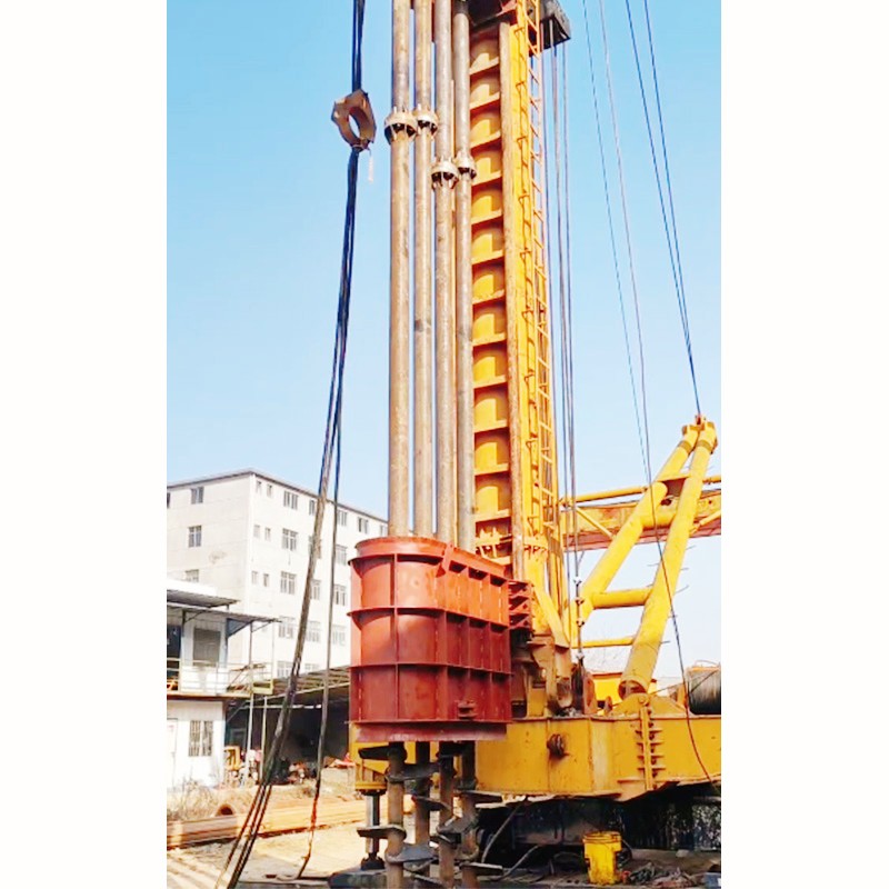 Construction engineering multi-head drilling rig