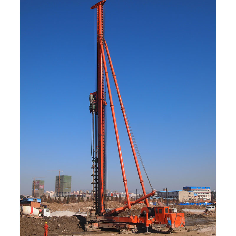 Construction engineering multi-head drilling rig