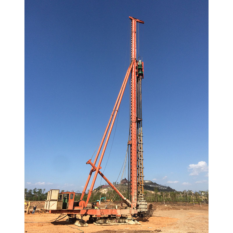 Construction engineering multi-head drilling rig