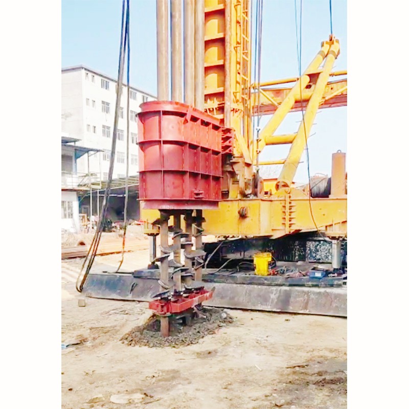 Construction engineering multi-head drilling rig