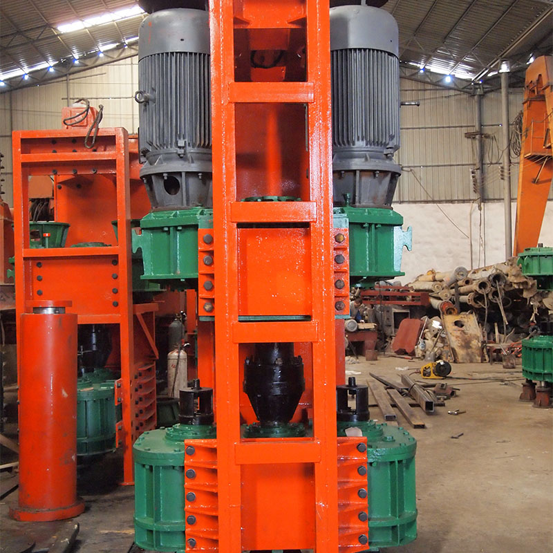 Construction engineering multi-head drilling rig