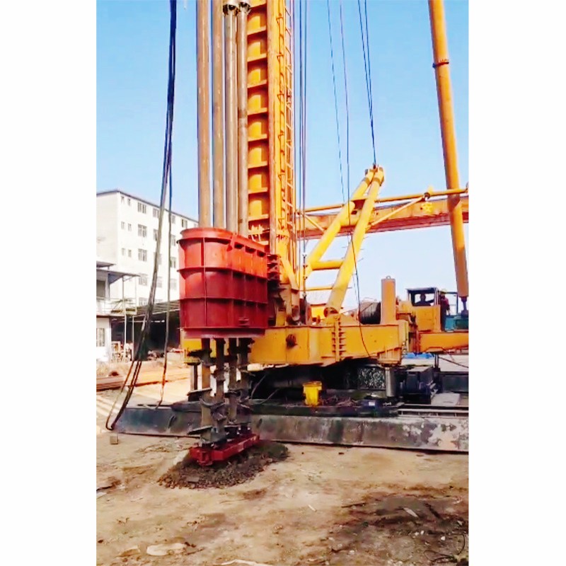 Construction engineering multi-head drilling rig