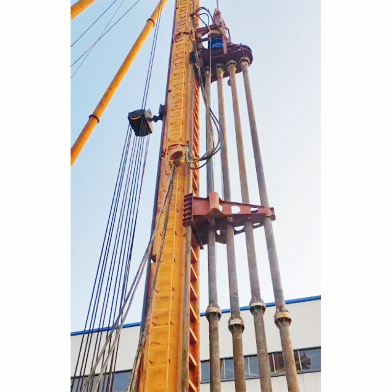 Construction engineering multi-head drilling rig